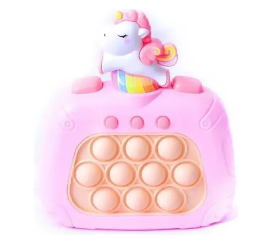 Fidget Toy Unicórnio Rosa Pop It Brinquedo Eletrônico 