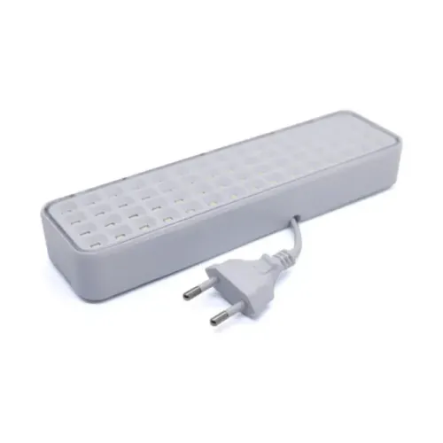 Luminária de Emergência Recarregável 60 LEDs - Potência, Economia e Segurança 