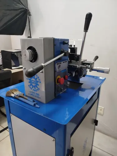 Torno de usinagem de alianças sem solda ouro e prata 