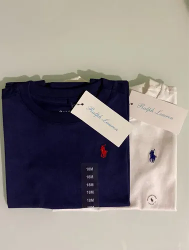 Camisetas básica Ralph Lauren bebê 