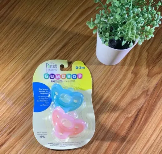 kit chupetas de silicone Gudrop tamanho 0 a 3 meses importadas (Novas)