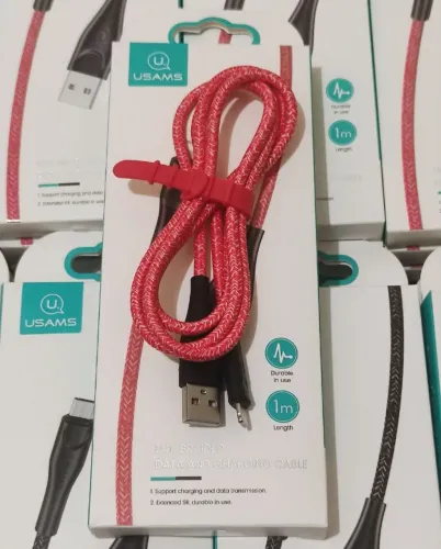 Cabo USB  para Lightning  2A - Original USAMS - 1 Metro - Trançado  - R$: 25,00