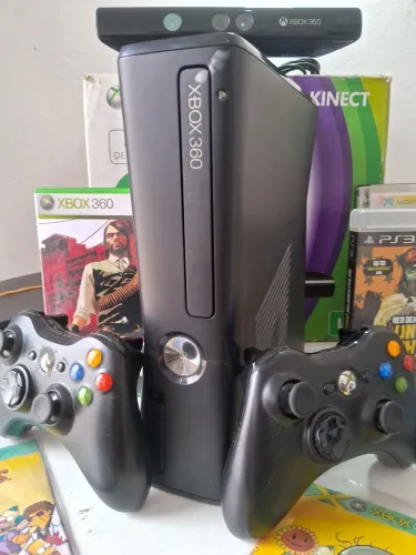 Xbox 360.slim destravado completo na caixa ? 
