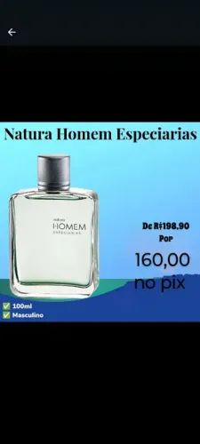 Natura Homem Especiarias 100ml