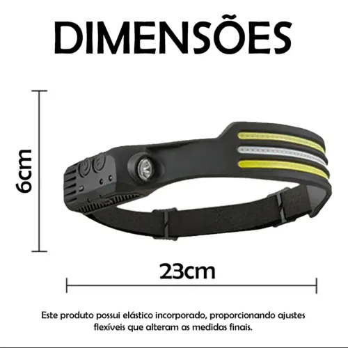Lanterna de Cabeça led triplo