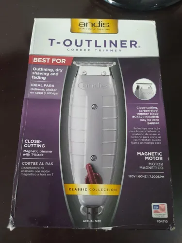 MÁQUINA DE ACABAMENTO ANDIS T-OUTLANER NOVA