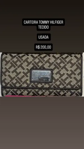CARTEIRA TOMMY HILFIGER ORIGINAL TECIDO