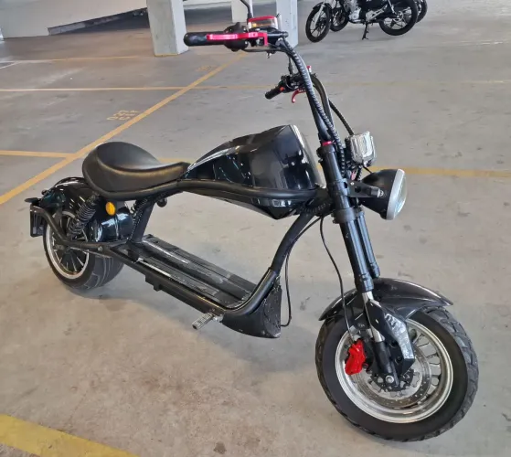 Moto Shineray PT4S 2022 Chopper Apenas 1.500km + Bateria Nova + Kit Proteção