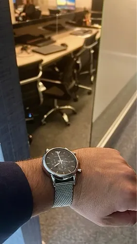Relógio Armani Original - Pulseira INOX