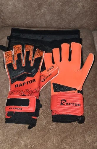 Luva de goleiro Raptor Element Fogo - Tamanho 10