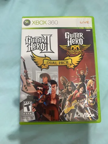 Guitar Hero II e Aerosmith Dual Pack Xbox360 mídia física