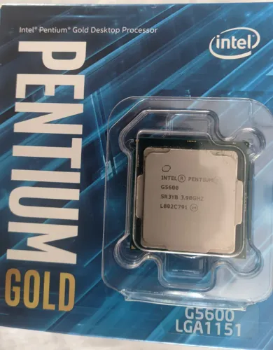 ROCESSADOR INTEL PENTIUM GOLD G5600 - 3.90 GHZ - SEMI-NOVO