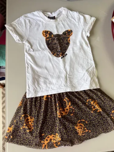 Conjunto Infantil com Estampa de Tigre TAM 3