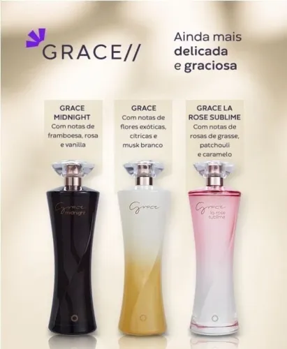 Grace Perfumes: Midnight, Clássico e La Rose Sublime