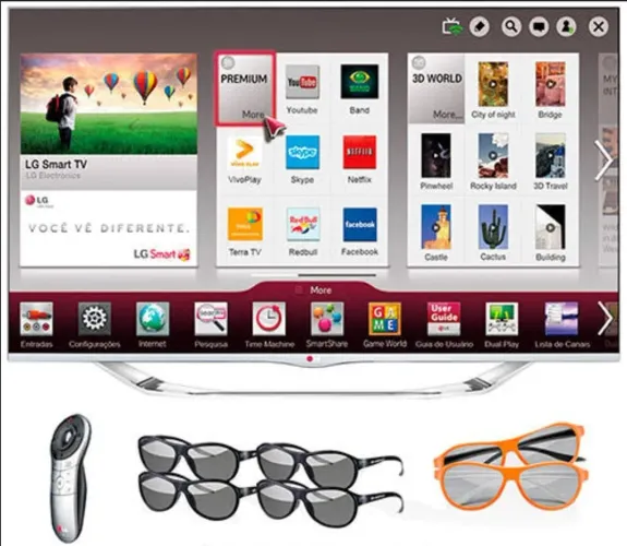TV LG Smart 3D 4K 47polegadas