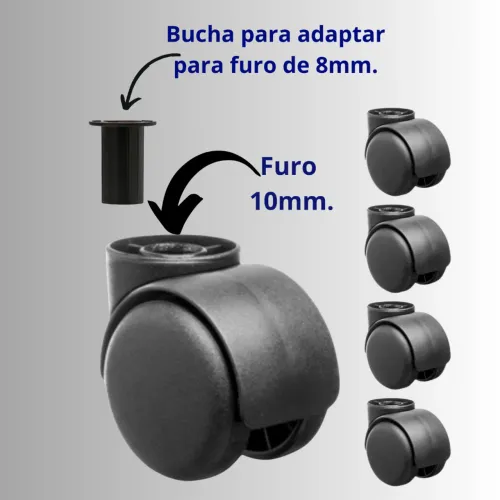 Rodízios sem pino