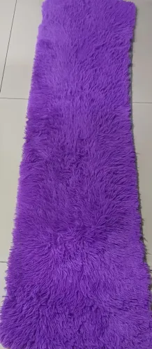 TAPETE PASSADEIRA PELUDO COR ROXO MEDIDA 2,00X60