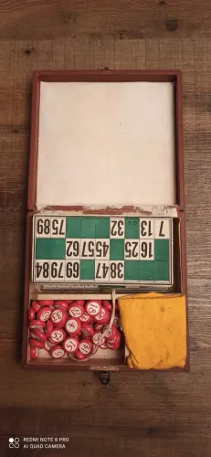 Jogo de bingo antigo (alta qualidade) decada de 60