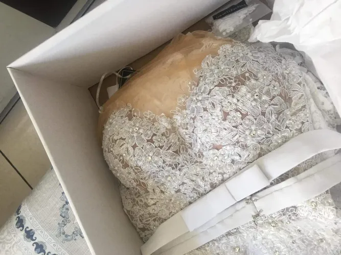 Vestido de noiva renda branco