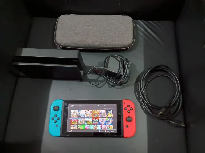 Nintendo Switch Desbloqueado Entrego Anápolis Goiânia Pego PS4<br>