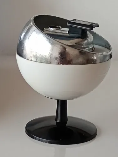 Raro isqueiro de mesa vintage design Space-Age 60's 70's 