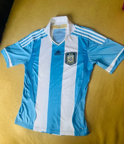 Camisa Argentina polo - ORIGINAL- Masculino - Azul+Branco M