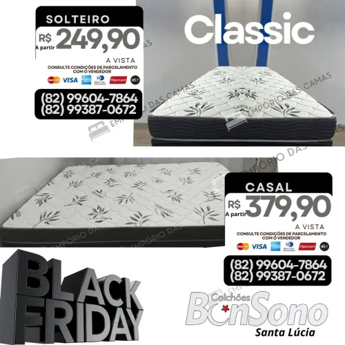 Colchão D20 BonSono solteiro ou casal - Conforto e Qualidade!