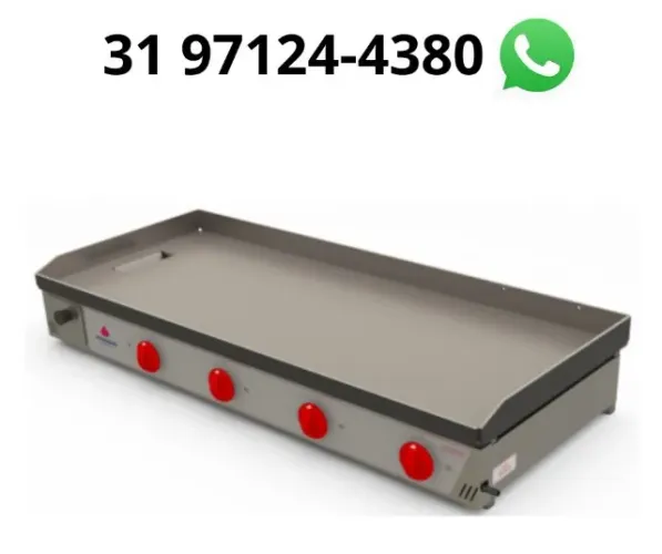 Chapa de lanches 4 Queimadores 1,20M