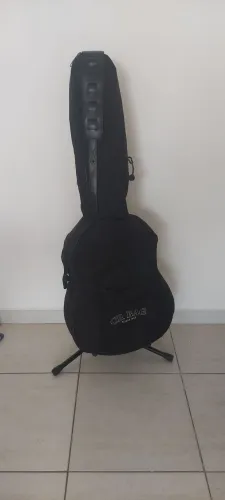 violão corda de aço e pré-amplificador