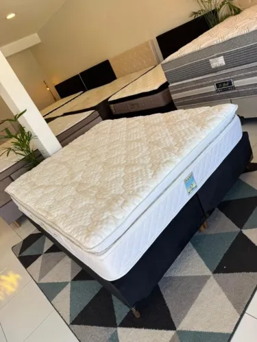 Cama box Queen size PILLOW TOP - Entregamos!