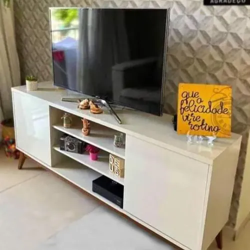 Rack Branco Moderno para TV