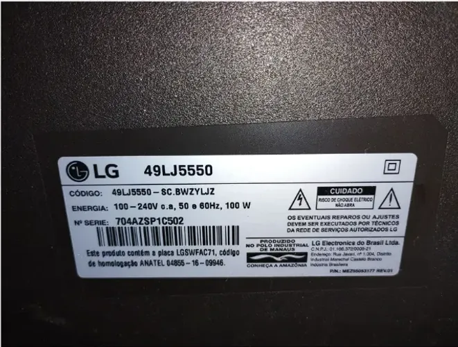 Tvs LG 49 e 55 Polegadas