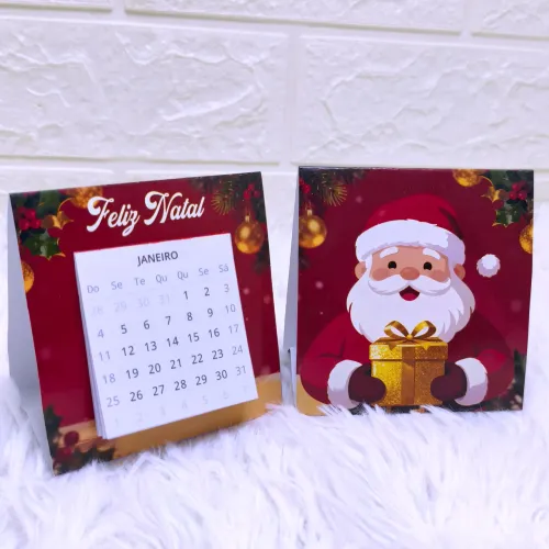 Mini Calendário de Mesa Personalizado 2026 
