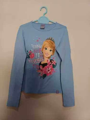 Blusa azul Marca frozenii Tamanho 12