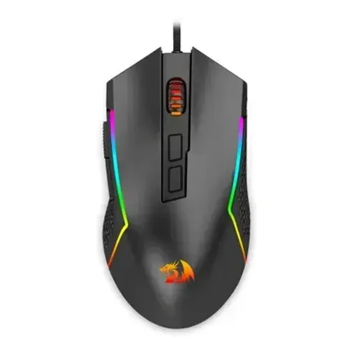 Mouse gamer redragon trident lite rgb m613-rgb preto