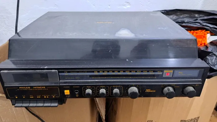 Toca Disco Cassete Philco