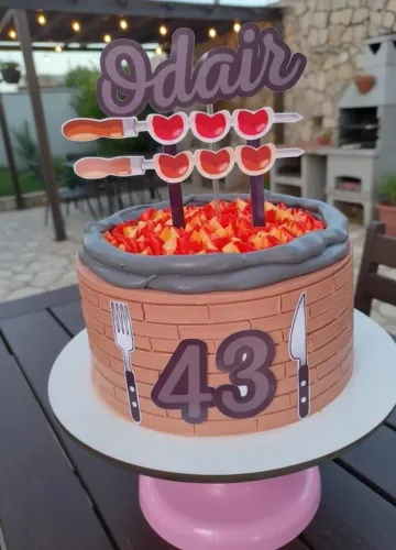 Topo Topper de bolo Enfeite festa
