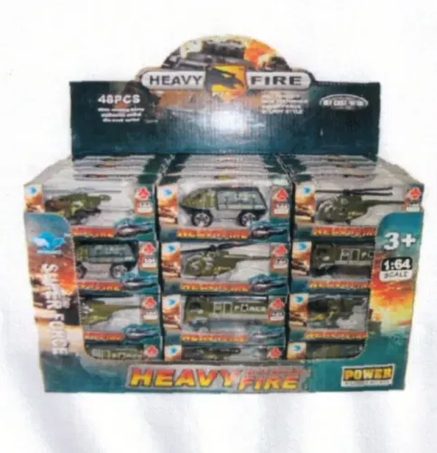 carrinho militar escala 1:64 metal displey com 48 lote com 1536 peças