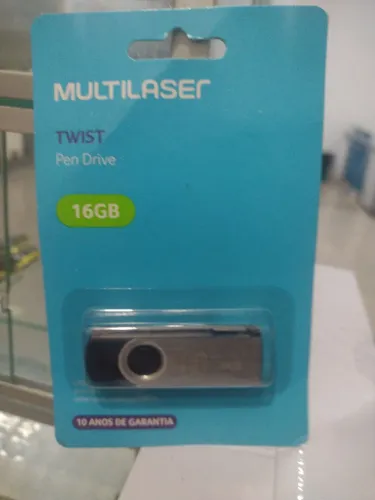 Pen Drive Multilaser Twist 16GB, perfeito para quem quer segurança e eficiência no dia a d