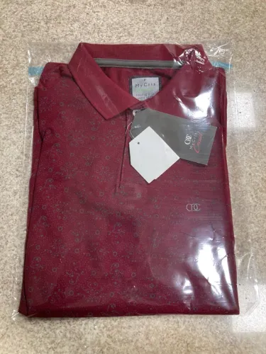 Camisa Masculina Mycris Gola Polo Bordo