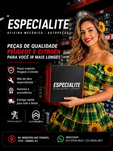 Especialite Oficina e Autopeças - Peugeot e Citroën. Seu veículo preparado para tudo!
