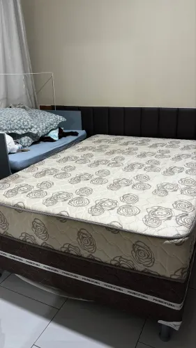 Cama box conjugado PrimeSpuma Magic Spring D-33, tamanho casal padrão (1,38 m x 1,88 m)