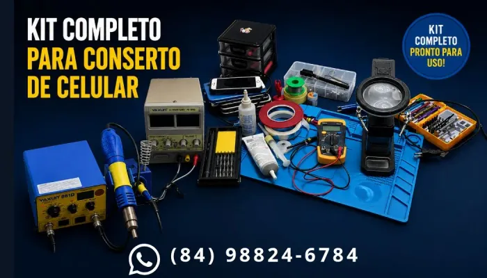 KIT COMPLETO PARA CONSERTO E MANUTENÇÃO DE CELULAR 