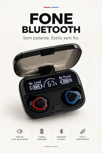 Fone de ouvido bluetooth M10