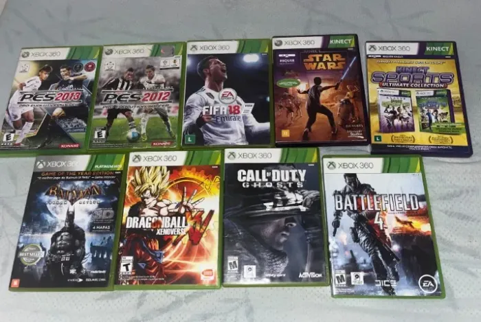 Jogos originais Xbox 360 - 185,00 o lote completo.