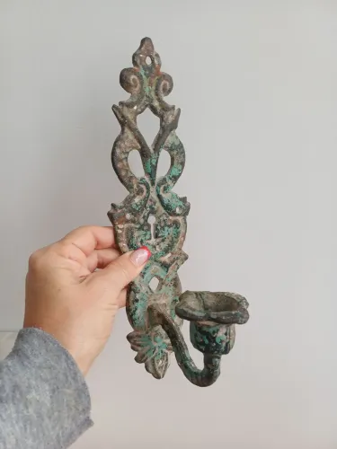 Decoração de parede porta vela de 1901
