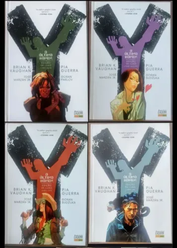 Lote Y O Ultimo Homem Edicao De Luxo Livros 1 Ao 4