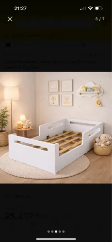 Base de cama infantil 