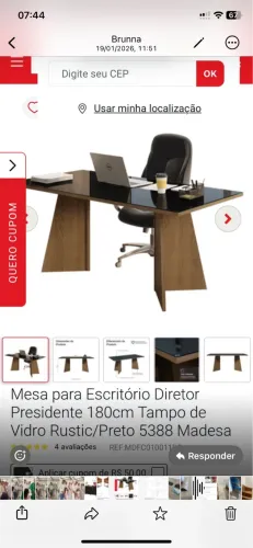 Mesa de escritório