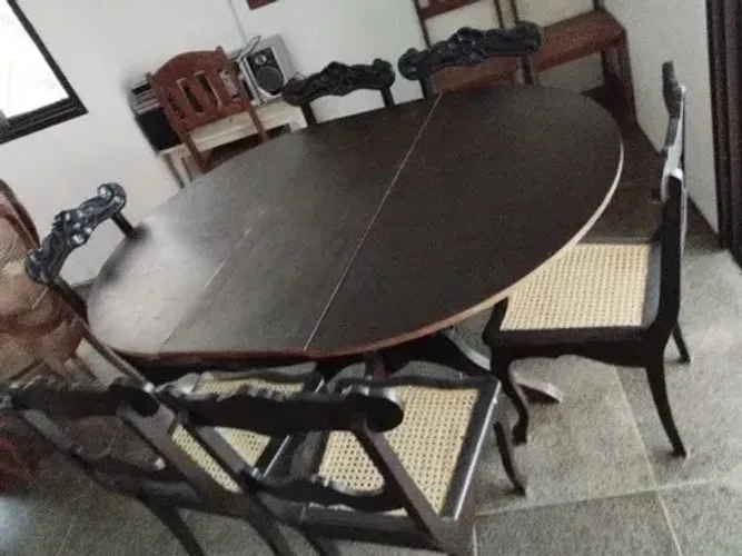 Mesa de Jantar com 6 Cadeiras Pernambucanas